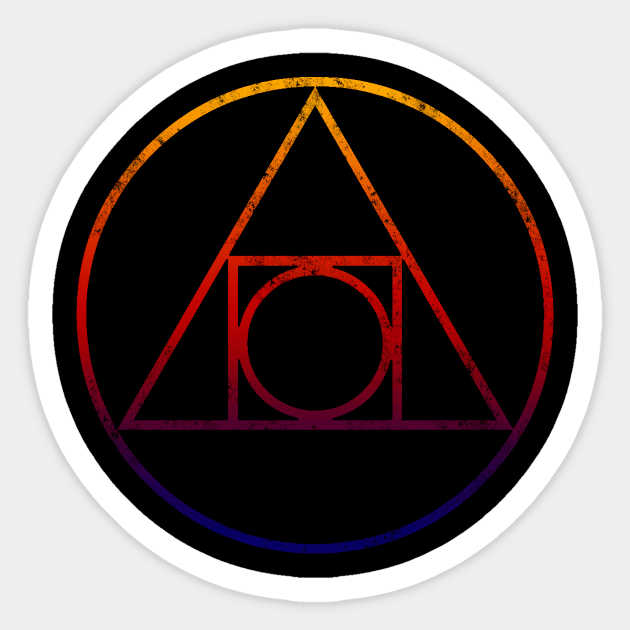 philosopher stone rainbow Sticker by theinkcat